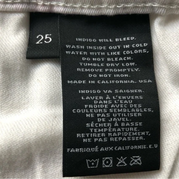 J Brand Jean Super Skinny Ghost Rose Floral Size 25 - Picture 10 of 11